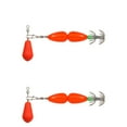 thumbnail image 2 of jinwen 2 Pieces Squid Jig Trolling with Hook Jig Multi Needle Baits Orange, 2 of 9