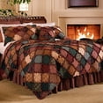 thumbnail image 2 of Donna Sharp Courtepointe King - Courtepointe en Coton Campfire Lodge avec Motif Patchwork - Lavable en Machine, 2 of 4