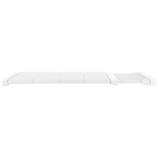 RUNROTOO Closet Rack Organizer In White For Cabinet Storage With Adjustable Size 1Set