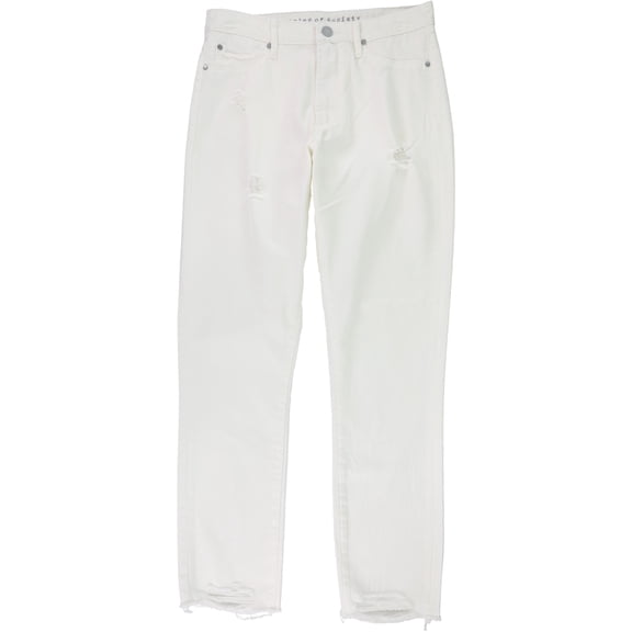 Articles of Society Womens Rene Straight Leg Jeans, White, 25