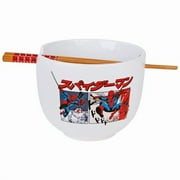 Manga Panels Ramen Bowl with Chopsticks