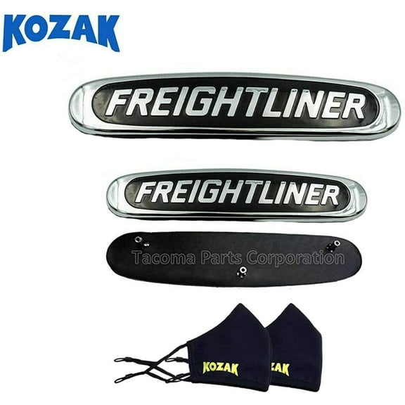 Kozak Two Replacement Hood Grill, Black with Chrome, Fits Cascadia