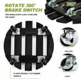 thumbnail image 5 of MATSKY 13" Round Wooden Plant Caddy with Wheels, 2-Pack Heavy Duty Rolling Plant Stand, 300 lbs Capacity, Black, 5 of 7
