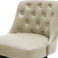thumbnail image 7 of MINCETA Counter Stool,26" 360 Free Swivel Upholstered Bar Stool with Back-Set of 2-PU in Khaki, 7 of 7