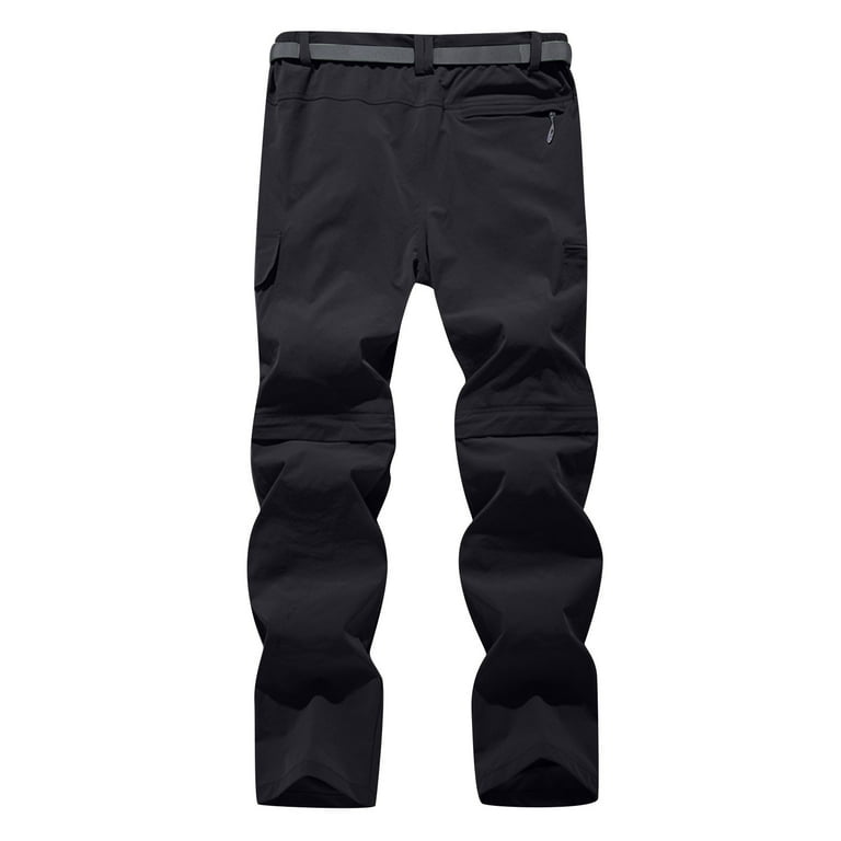 jsaierl Mens Hiking Pants Convertible Lightweight Quick Dry