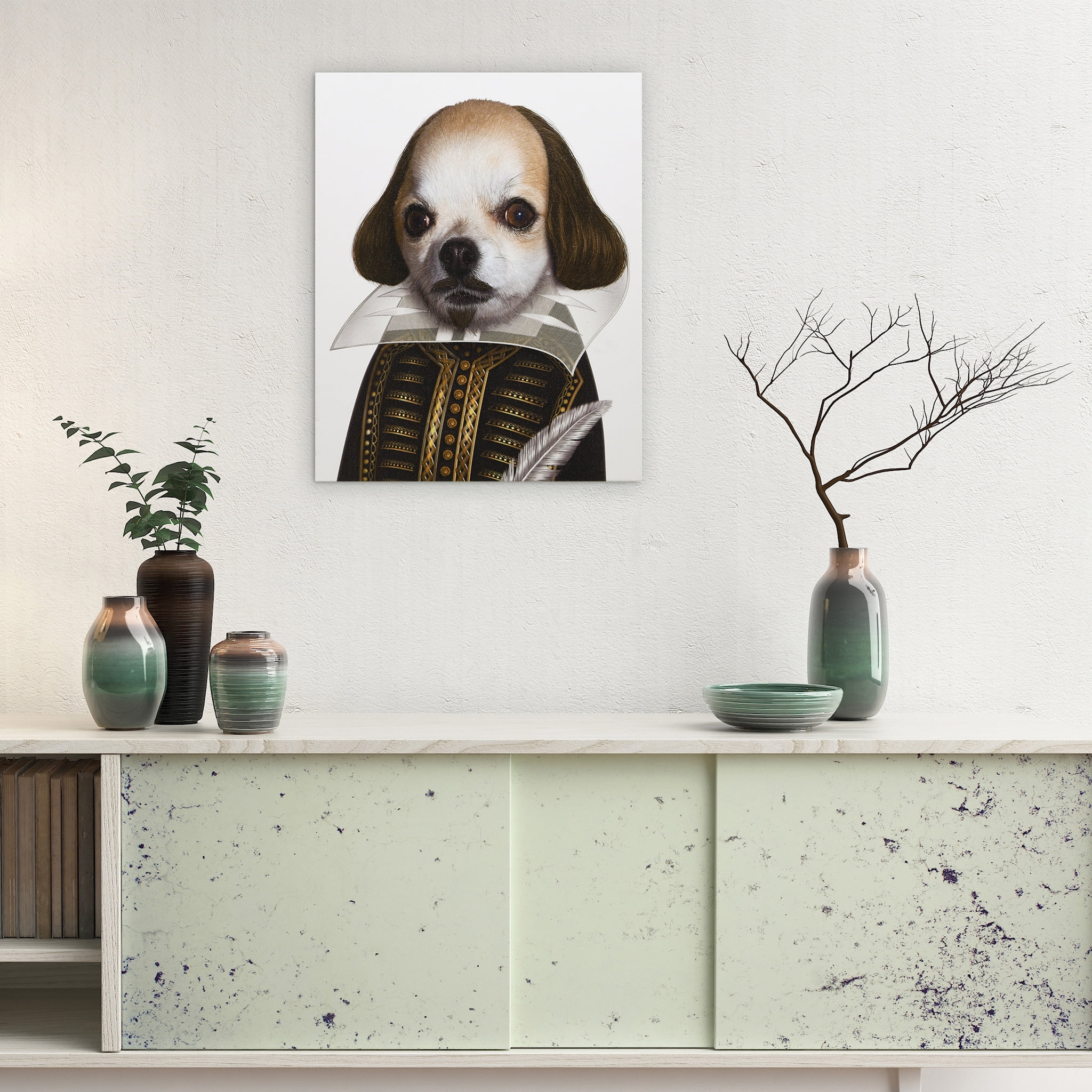 Empire Art Direct Pets Rock Shakespeare Graphic Art on Wrapped Canvas Dog Wall Art