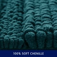 thumbnail image 5 of Subrtex Soft 1-piece Luxury Chenille Striped Bathroom Rug, Blue, 18" x 48", Large, 5 of 7