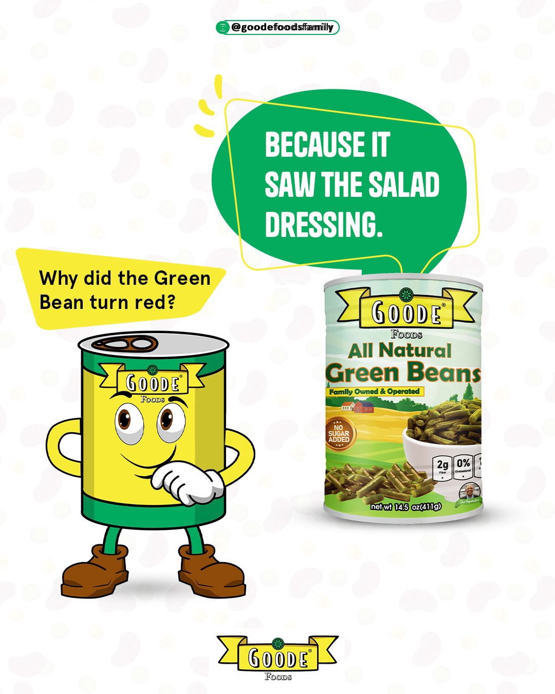 Goode Foods Cut Green Beans 14.5 oz Can