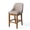 Khaki(Faux Leather), variant on Hawsaiy Bar Stool Set of 2, 26" Counter Height Bar Stools with Back, Upholstered Faux Leather Bar Chairs, Solid Wood Legs & Footrest, Kitchen Island Stools for Dining Room, Beige