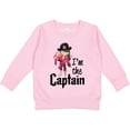 thumbnail image 2 of Inktastic I'm the Captain Pirate Girl Toddler Sweatshirt, 2 of 4