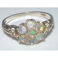 thumbnail image 5 of LBG 925 Sterling Silver Real Genuine Opal Womens Anniversary Ring - Size 8, 5 of 5
