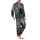 thumbnail image 2 of Fotbe Black Spiders Pijama de Hombre con Estampado de Manga Larga, Conjunto de 2 Piezas, Ropa de Dormir Suave y Cómoda con Bolsillos-Small, 2 of 7
