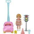 thumbnail image 2 of Barbie Skipper Babysitters Inc. Accessories Set with Small Toddler Doll & Toy Car, Plus Traffic Light, Cone, Cup & Lion Toy, Gift for 3 to 7 Year Olds, 2 of 5