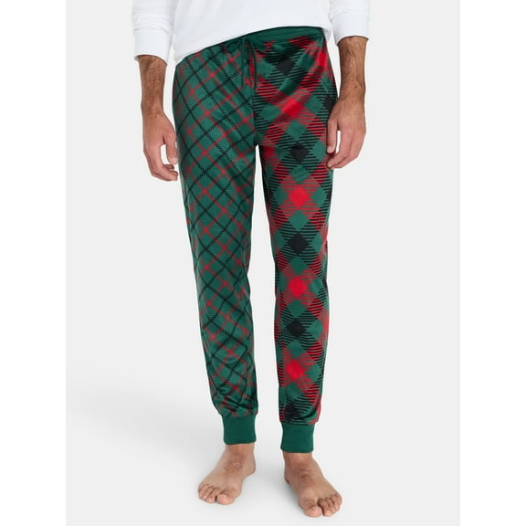 Men's Christmas Print Fleece Jogger Sleep Pants from Holiday Time, Sizes S-2XL
