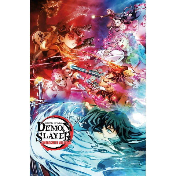Demon Slayer: Swordsmith Village - Key Art 2 Wall Poster, 22.375" x 34"