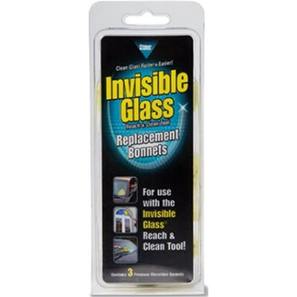 Stoner Car Care 95183 Invisible Glass Reach & Clean Tool Replacement Microfiber Bonnets - Pack of 3