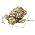 thumbnail image 2 of KHBUAB Golden Turtle Ornaments Brass Wealth Symbol for Collectibles 1 PCS, 2 of 8