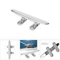 thumbnail image 4 of Stainless Steel Boat Cleat Mirror Polished Boat Light Accessory Base Cleat Marine Rope Base, 4 of 7