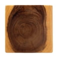 thumbnail image 3 of bali & pari Rapha Hand-carved Suar Wood Side Table, 3 of 6