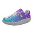 thumbnail image 1 of Chaussures de Printemps Automne pour Femmes, Chaussures à Plateforme en Maille pour Infirmières, Imprimé Médical ECG, 1 of 5