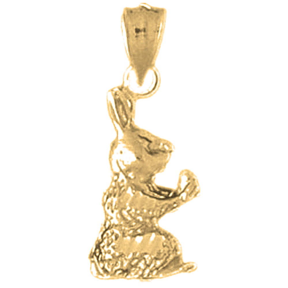 14K Yellow Gold-plated 925 Silver Rabbit Pendant Jewels Obsession Silver Rabbit Pendant 14K Yellow Gold-plated 925 Silver Rabbit Pendant Jewels Obsession Silver Rabbit Pendant