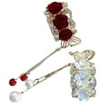thumbnail image 3 of Soimiss 2Pcs Rose Hair Clips Assorted Colors Decorative Hair Accessories for Bride, 3 of 8
