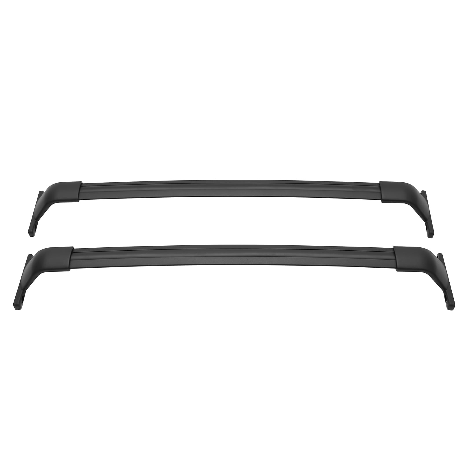 Ikon Motorsports Roof Rack Fits 2018-2024 Chevrolet Equinox & GMC Terrain Black Top Roof Rack Cross Bar Cargo Luggage Carrier Aluminum ABS