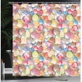 thumbnail image 4 of Ambesonne Colorful Shower Curtain, Candy Store, 69"Wx84"L, Multicolor, 4 of 5