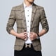 thumbnail image 5 of Traje de primavera para hombre, de talla grande, estilo occidental, informal, con un solo botón, para jóvenes, 5 of 5
