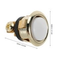 thumbnail image 2 of unbranded Botón De Timbre Para Puerta Con Cableado Metálico Dorado Vintage Para Hogar O, 2 of 7