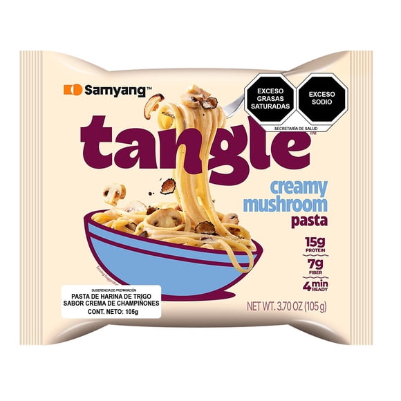 Pasta Tangle sabor crema de champiñones 105 g