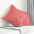 thumbnail image 3 of Red Pillow Covers 20x20 Inch Decorative Throw Pillow Cover, Country French Rustic Buffalo Plaid Modern Art Sofa Pillowcases Accent Cushion Case Home Decor Bedroom Living Room, 3 of 6