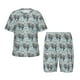 thumbnail image 1 of Fotbe Sea Otter Pijama Estampada de 2 Piezas para Niños – Ropa de Dormir de Manga Corta Cómoda para Niños y Niñas, Camiseta y Shorts de Algodón-Large, 1 of 6