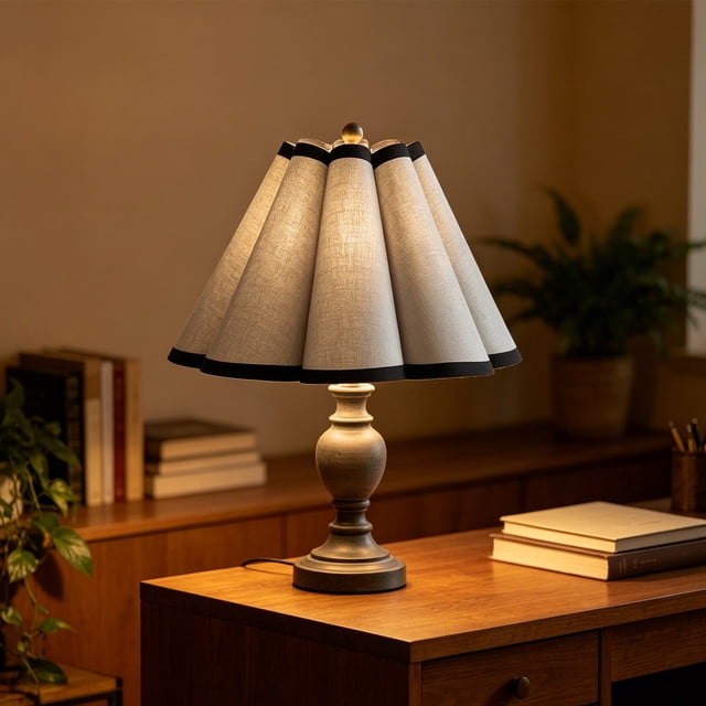 Petal-shaped Flower Lampshade With Detachable Shading Cover Accessory. Suitable For Home Use As A Warm Decorative Table Lamp.