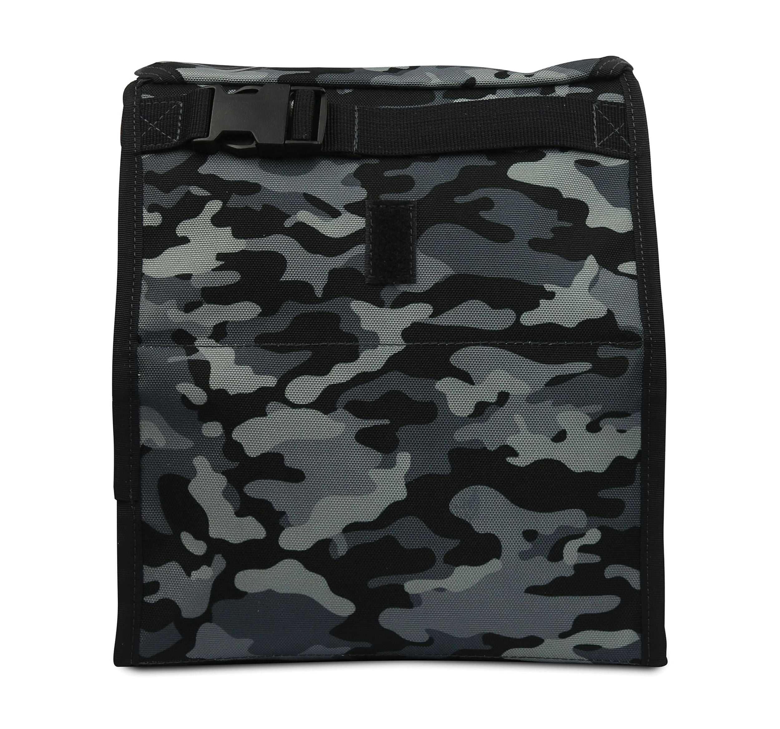 PackIt Unisex Charcoal Camouflage Freezable Polycanvas Lunch Bag