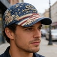 thumbnail image 3 of BSJJY 250th Anniversary USA Hat, USA 250th Anniversary Distressed Casual Cap, Retro American Tribute Hat Gift Honoring Patriots & Veterans (B), 3 of 8