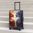 thumbnail image 6 of Fuzoiu Red And White Fire Bird Print Suitcase Cover,Washable Luggage Covers for Suitcase,Elastic Luggage Protector Cover,Scratch Resistant Travel Suitcase Covers-X-Large, 6 of 7