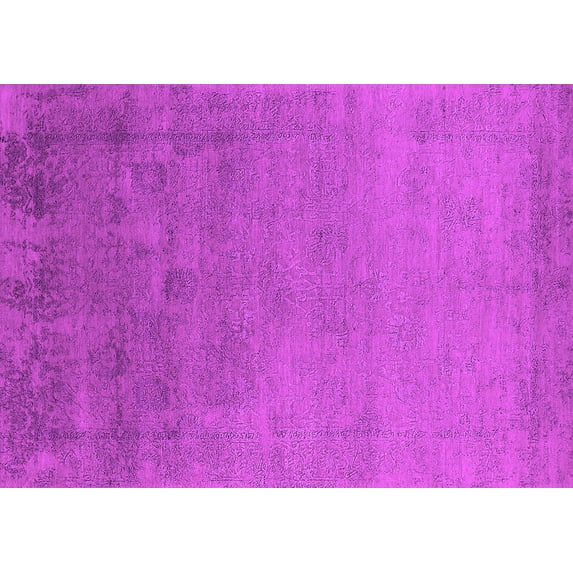 Ahgly Company Indoor Rectangle Oriental Pink Industrial Area Rugs, 4' x 6'