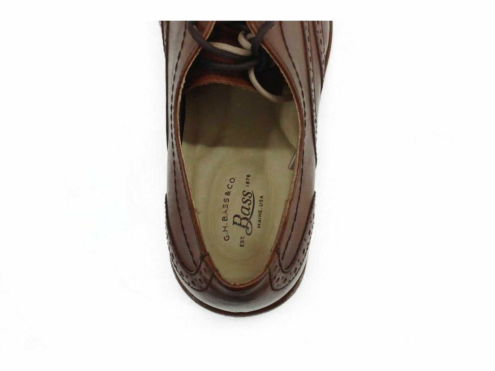 Men Bass Usa Leather Classic Dress shoe 