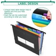 Hanging File Folders Letter Size 7 Pockets Accordian File Organizer