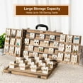 thumbnail image 5 of Earring Display for Selling, Portable Wood Jewelry Display Case, Large Capacity Jewelry Display for Selling, Earring Card Holder Organizer with Lock for Earrings, Bracelets, Necklaces, 5 of 7