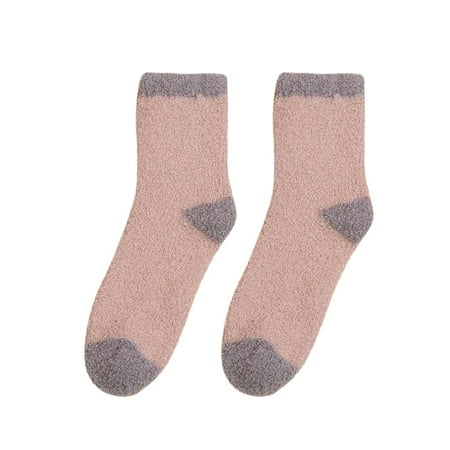 

Socks for Women Ladies Towel Socks Coral Winter Warm Thickened Mid Tube Socks Sleep Socks No Show Socks Womens