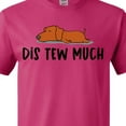thumbnail image 4 of Inktastic Napping Dis Tew Much Daschund Weiner Dog Brown T-Shirt, 4 of 5