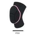 thumbnail image 1 of Women Sports Kneepads Nylon Sponge Elastic Soft Protection Knee Support Brace for Dance Cycling WorkoutBlack Pink L(Girth 50‑60cm), 1 of 1