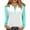 Light Blue_12#77, variant on Raglan Sleeve Women Color Block Long Sleeve Shirts for Women Cotton Fall V-Neck Button Henley Shirts for Women Loose Fit