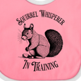 thumbnail image 4 of Inktastic Squirrel Whisperer in Training Boys or Girls Baby Bib, 4 of 4