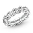 thumbnail image 3 of Marquise Shape Lab Grown Diamond Kira Double Row Eternity Ring For Women | 4 Carat IGI Certified 14K White Gold | FG-VS Quality Friendly Diamonds Eternity Ring Size 9.5, 3 of 5