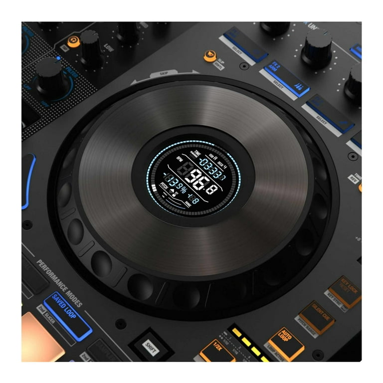 Reloop Mixon 8 Pro 4-Channel Professional DJ Controller with Reloop RP-7000 MK2 Turntable (Pair) and Record Care Kit
