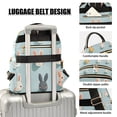 thumbnail image 3 of FORMRS Mini Backpack Purse for Women Travel Daypack Casual Shoulder Bag, Green Cute Rabbits, 3 of 7