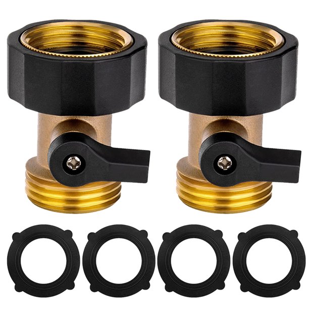 Elbourn Heavy Duty Brass Shut Off Valve Garden Hose Shut Off Valve